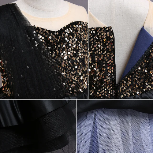 black dress on mannequin close up