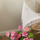 Introducing our exquisite Rattan Baby Crib - a blend of timeless elegance and modern functionality. Crafted with care, this criss-cross designed crib adds a touch of sophistication to any nursery. Made from durable rattan, it ensures safety and comfort for your little one. The package includes a plush mattress, providing your baby with the ultimate sleeping experience. Create a dreamy haven for your bundle of joy with our Rattan Baby Crib today