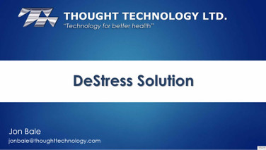 DESTRESS SOLUTION: BIOFEEDBACK WITH THE TPS SENSOR AND BIOGRAPH SOFTWARE