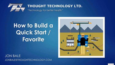 HOW TO BUILD A QUICK START FAVORITE