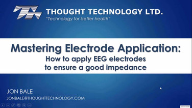 MASTERING EEG ELECTRODE APPLICATION FOR A GOOD IMPEDANCE