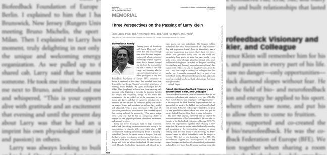 Three perspectives on the passing of Lawrence Klein  |  Memorial  |  AAPB