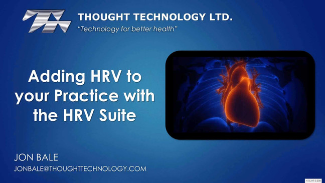 ADDING HRV INTO YOUR PRACTICE USING THE HRV SUITE