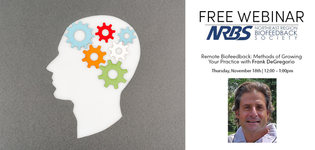FREE WEBINAR | Remote Biofeedback: Methods of Growing Your Practice with Frank DeGregorio