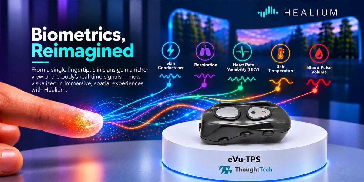 A New Window Into the Nervous System: Healium Adds Real-Time Heart Rate Variability With Thought Technology Partnership