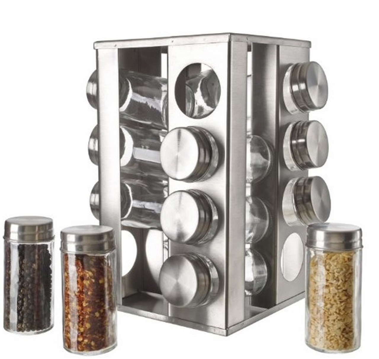 Spice Rack 16 Piece 18 8 Stainless Steel