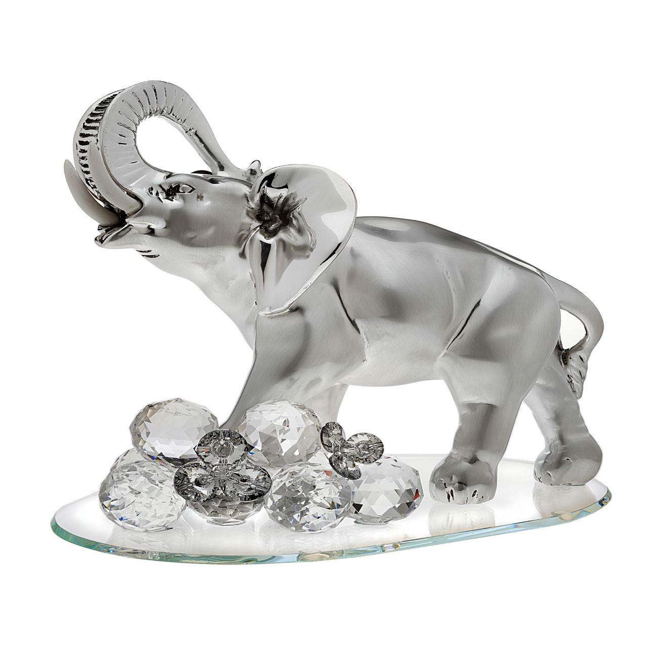 Elephant Sterling Silver w, Swarovski 