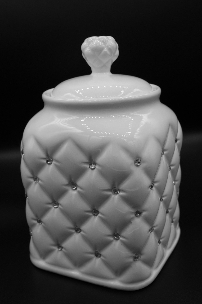 Kitchen Canister with Rhinestones