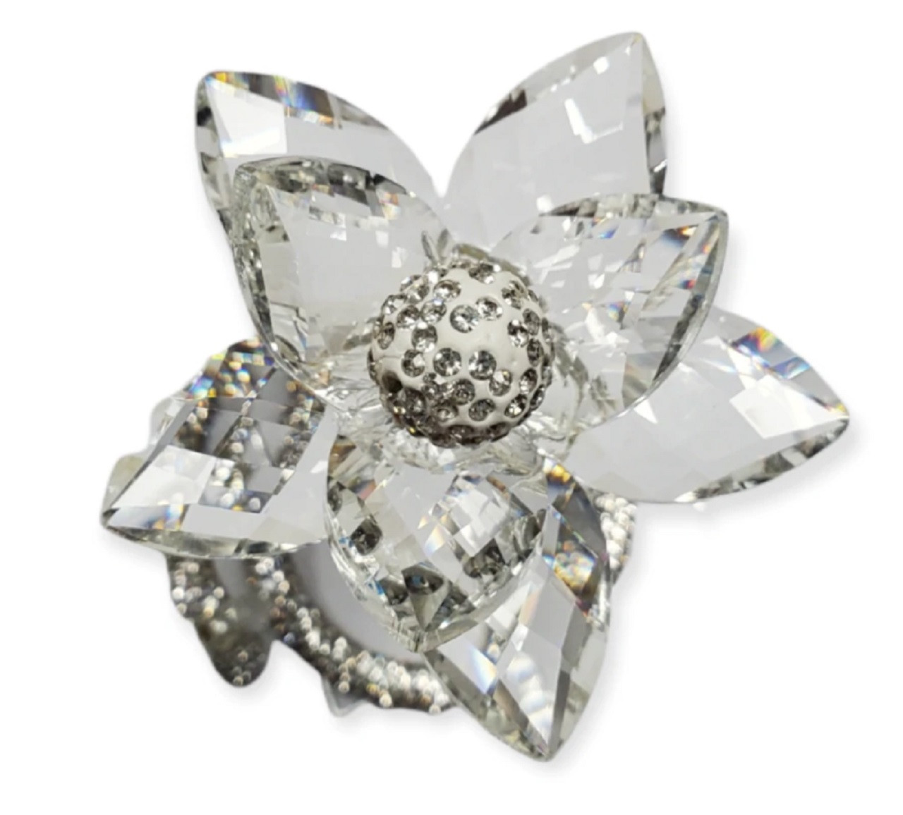 Swarovski 24% Crystal Lotus Flower with Stem - Wedding & Bridal Favors