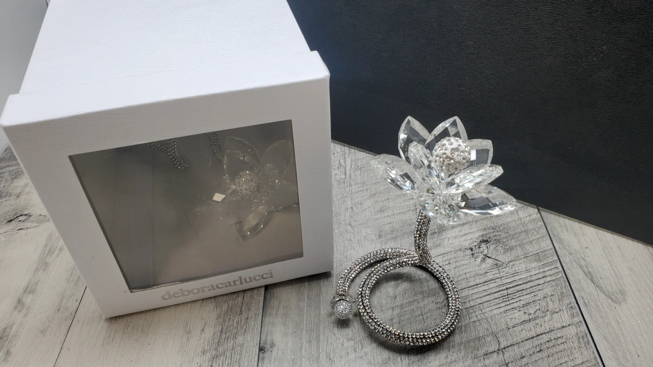 Swarovski 24% Crystal Lotus Flower - Bridal Shower Favor