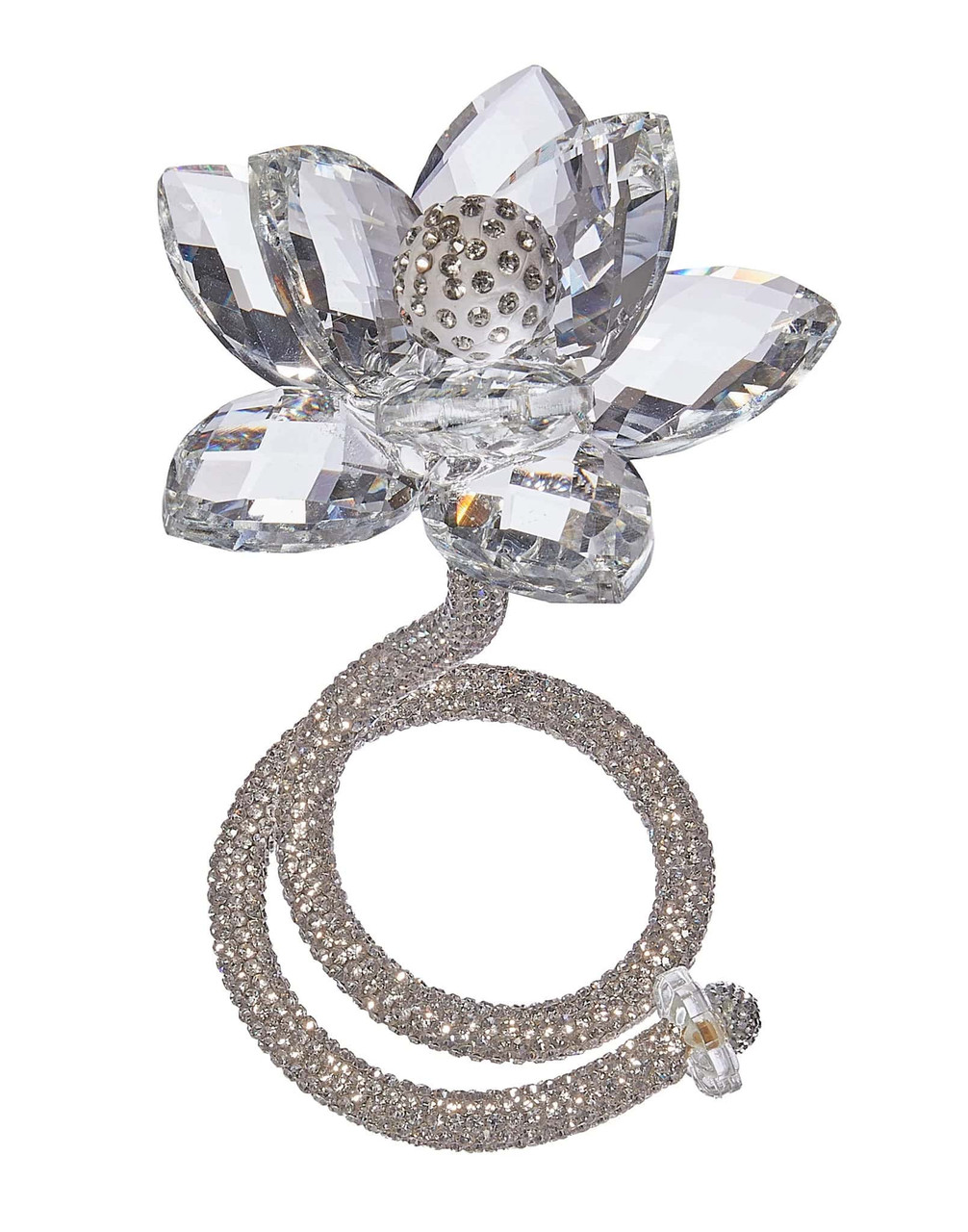 Swarovski 24% Crystal Lotus Flower with Stem - Wedding & Bridal Favors