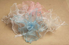 Organza Square Netting Ruffled Edge Tulle 9" 25 Pcs