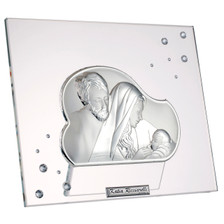 Italian 925 Silver Holy Family w/ Swarovski Crystals Italian 925 Silver Holy Family w/ Swarovski Crystals
