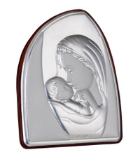 Madonna with Baby Religious 925 Silver Icon (Favor)