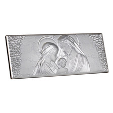 Silver Holy Family Religious Icon Silver Holy Family Religious Icon