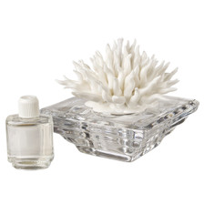 Decorative Diffuser Crystal with White Coral porcelain Decorative Diffuser Crystal with White Coral porcelain