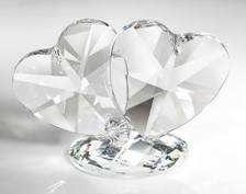 Italian 24% Crystal Double Hearts Italian 24% Crystal Double Hearts