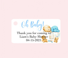       Baby Shower Favor Tags Oh Baby