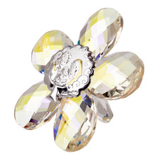 Holy Family Icon Crystal Star Shaped Argento