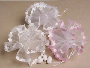 Organza Netting Butterfly Edge Tulle 9" 25 Pc Scallop 25 pc Bag