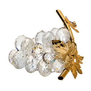 Italian Swarovski Crystal Grapes with18kt Plated Stem