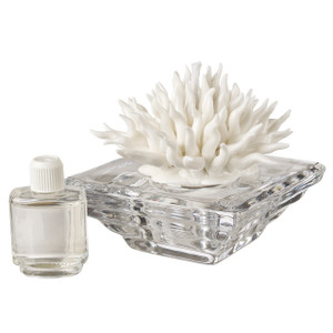 Decorative Diffuser Crystal with White Coral porcelain