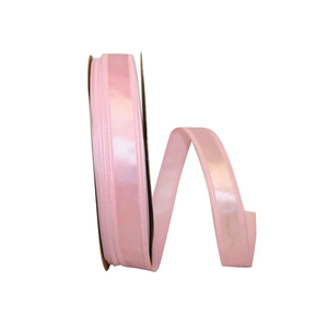 Satin Ribbon 1 inch Single Face Pink 100 Yards