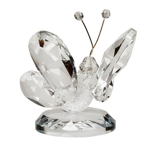 Crystal Butterfly and Murano Figurine Clear