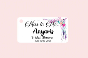 Bridal Shower Miss To Mrs Favor Tag