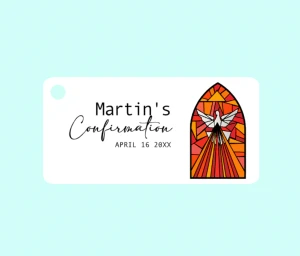 Confirmation Bigliettini Name Tag