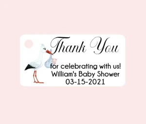  Baby Shower Bigliettini Favor Tags