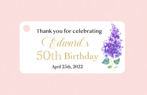 Birthday Favor Tags