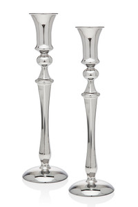 Classic Candle Stick 10" Pair Chrome
