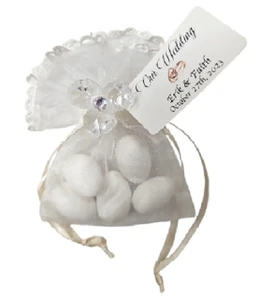 Jordan Almond Favors – Wedding & Bridal Shower Gift | White