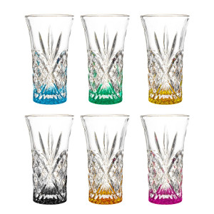A Crystal Rainbow Shooters Set of 6 for Weddings & Special Occasions
