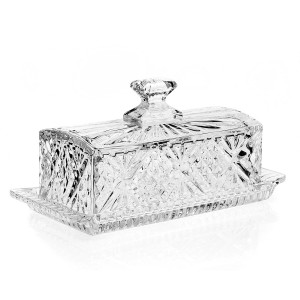 Crystal covered butter dish elegant wedding favor