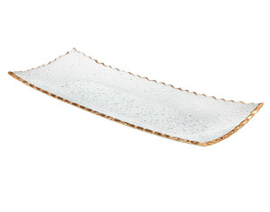 Elegant Gold Crystal Tray