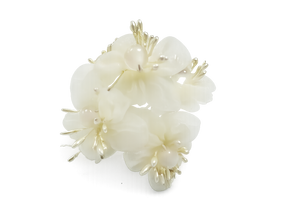 White & Ivory Confetti Flower