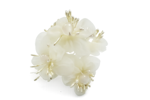 White & Ivory Confetti Flower