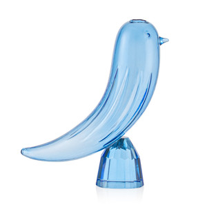 Blue crystal bird bud vase wedding favor for bridal showers and wedding table décor


