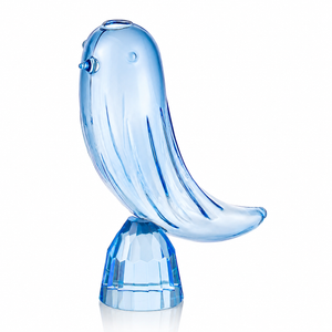 Blue crystal bird bud vase wedding favor for bridal showers and wedding table décor

