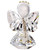 Italian Crystal Angel Communion Figurine back view
