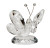 Crystal Butterfly and Murano White