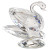 Italian Crystal Swan Figurine