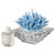 Italian Crystal Base Decorative Perfume Bottle With Porcelain Coral Top