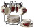 Cucina italiana Espresso set white