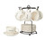 Double Shot Espresso Cups 13 piece Set White