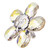 Holy Family Icon Crystal Star Shaped Argento