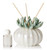 Coral Diffuser  w/ Frosted  Bottom Porcelain Teal (Wedding Favor)