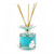 Decorative  Reed Diffuser with Plexiglas's Flower Top Aqua Blue